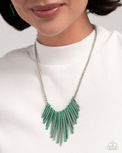 Load image into Gallery viewer, Fashionable Fringe / Colored Cameo - Green Set