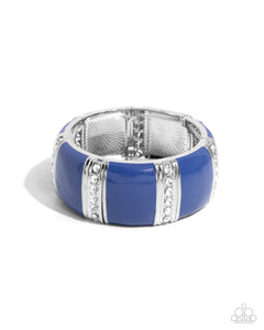 Fashionable Fringe / Colored Cameo - Blue