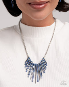 Fashionable Fringe / Colored Cameo - Blue
