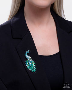 Peacock Pedestal - Blue