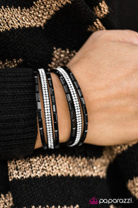 Welcome to the Fashion Show - Black (White Rhinestones)