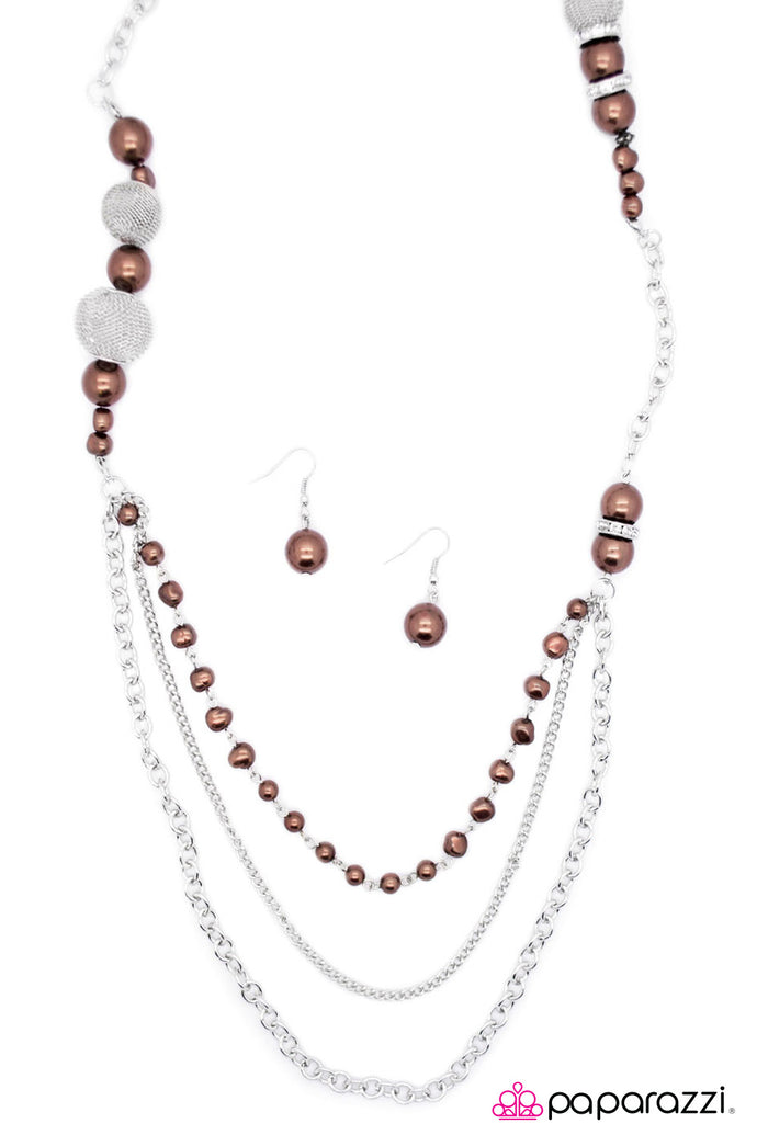 Enmeshed In Elegance - Brown