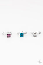 Load image into Gallery viewer, Starlet Shimmer Square Rhinestone Ring

