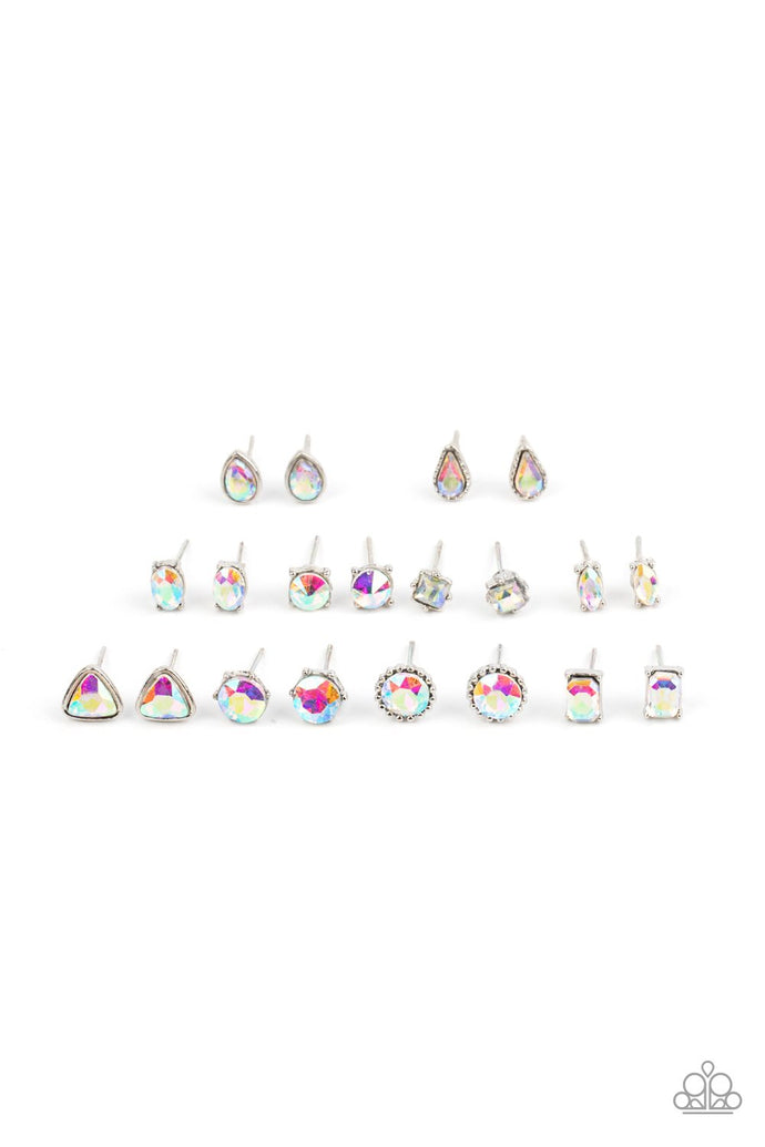 Starlet Shimmer Earrings  - Iridescent Stones