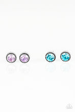 Load image into Gallery viewer, Starlet Shimmer Round &quot;Antiqued&quot; Stone Earrings (Small)
