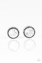 Load image into Gallery viewer, Starlet Shimmer Round &quot;Antiqued&quot; Stone Earrings (Small)
