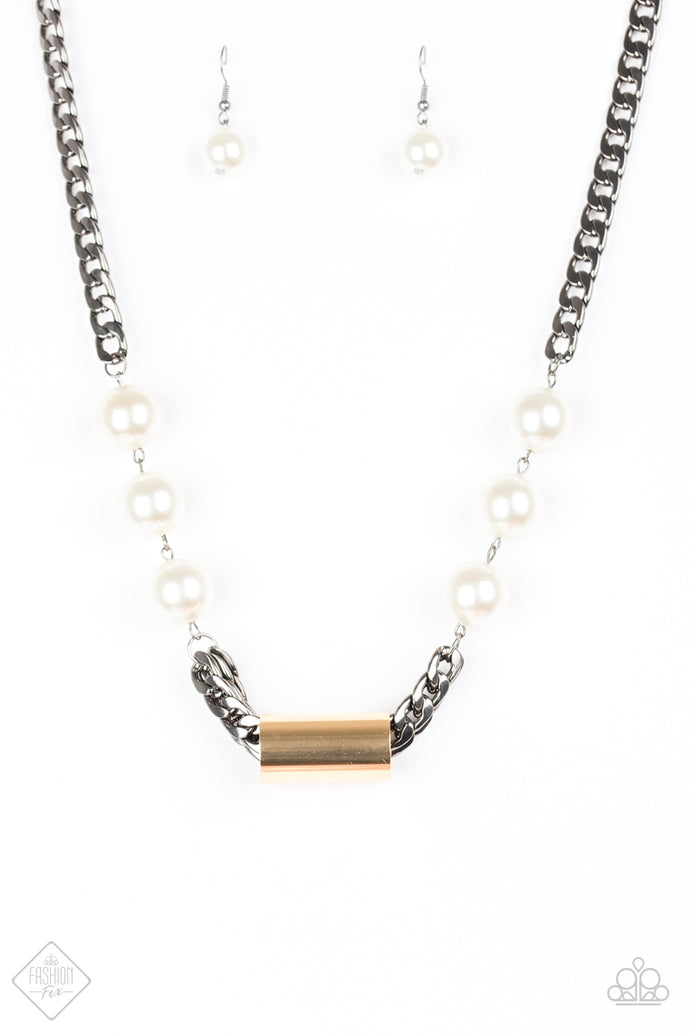 All About Attitude - Black (w/ white pearls)