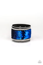 Load image into Gallery viewer, MERMAIDS Have More Fun - Blue (Black Suede)
