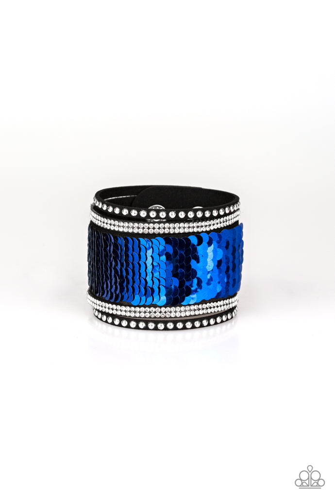 MERMAIDS Have More Fun - Blue (Black Suede)