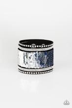 Load image into Gallery viewer, MERMAIDS Have More Fun - Blue (Black Suede)
