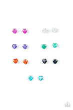 Load image into Gallery viewer, Starlet Shimmer Heart-shaped Rhinestone Earrings
