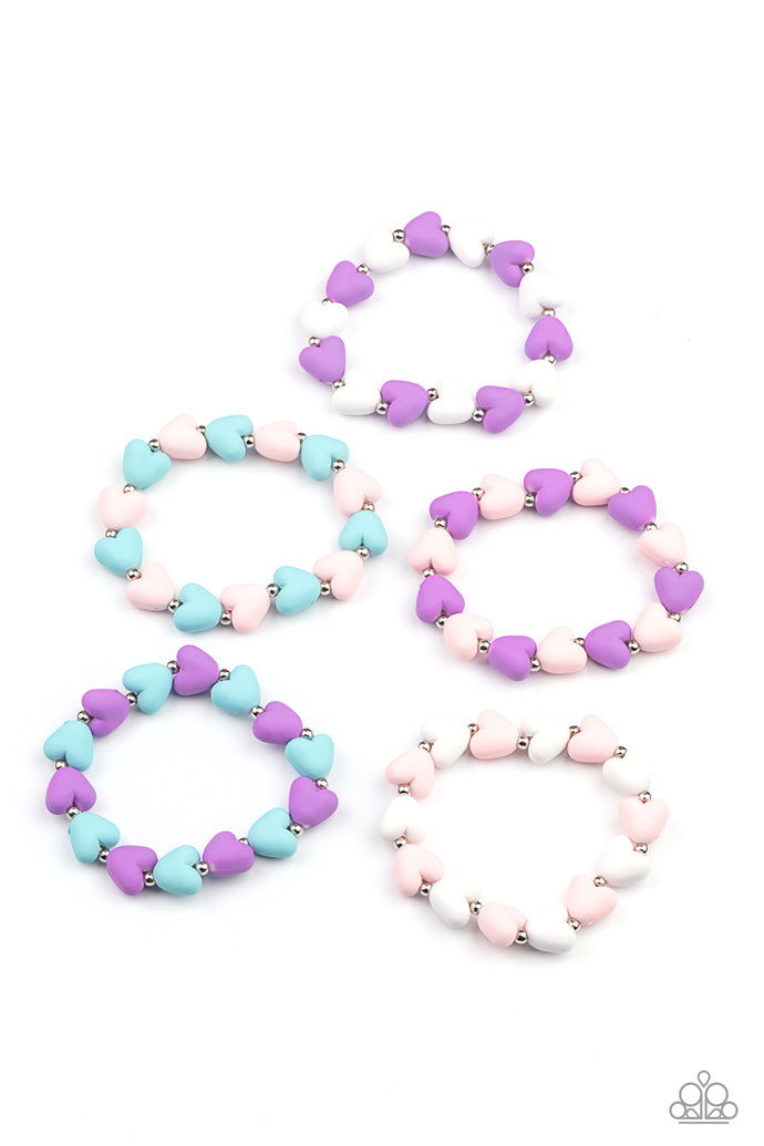 Starlet Shimmer Heart-Shaped Bead Bracelet
