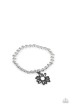 Load image into Gallery viewer, Starlet Shimmer Bracelet  - Silver Bead w/ Flowers

