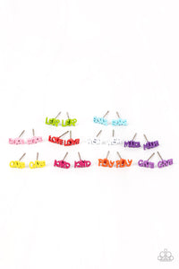 Starlet Shimmer Inspirational Word Earrings
