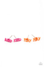 Load image into Gallery viewer, Starlet Shimmer Inspirational Word Earrings

