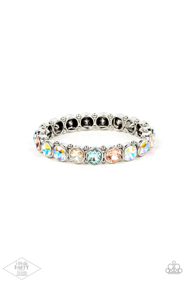 Sugar-Coated Sparkle  - Multi (peach/blue/iridescent)