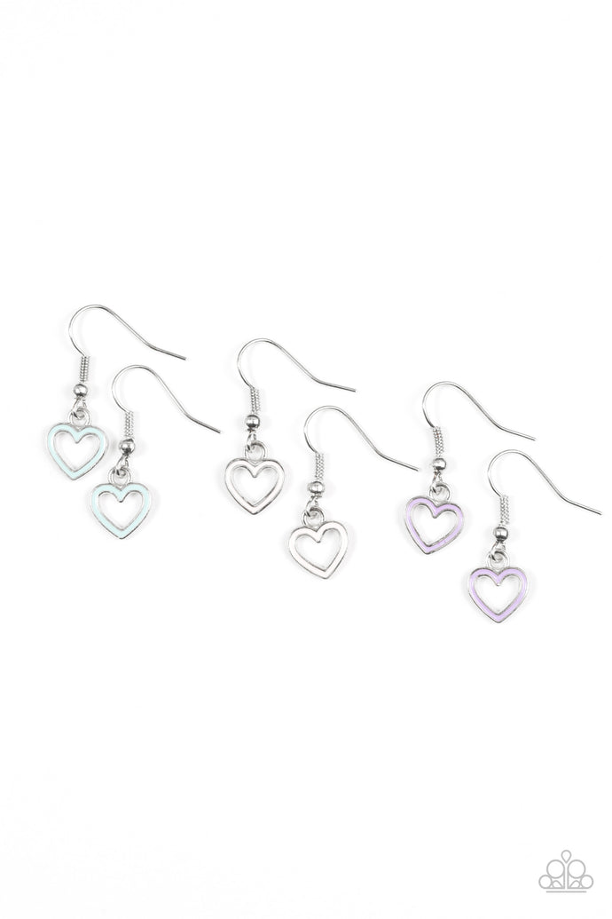 Starlet Shimmer Hanging Hearts Earrings
