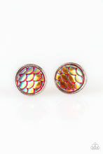 Load image into Gallery viewer, Starlet Shimmer - Iridescent Faux Snake Skin Earrings

