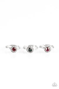 Starlet Shimmer Round Rhinestone Ring