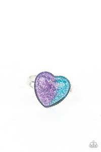 Starlet Shimmer Split Color Heart Ring